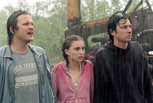 Left to Right: Peter Sarsgaard, Natalie Portman and Zach Braff in GARDEN STATE.